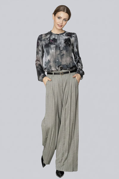 BEATE HEYMANN TOP SILK MIX FLORAL PRINT 456-27
