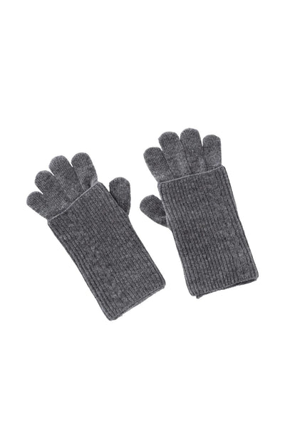 YAYA GLOVES WOOL MIX DOUBLE LAYER CABLE STITCH 03-200009