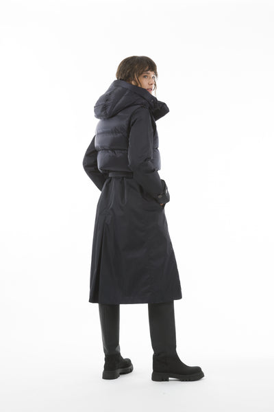 PARAJUMPER COAT TRENCH WITH REMOVABLE DOWN FILL GILET PWJKOS34/0710DAWN