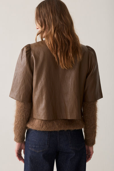 SUMMUM JACKET SHORT SLEEVE PU ONE BUTTON 2s3578-12526