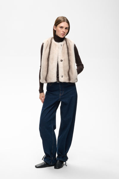 INWEAR GILET LINED FAUX FUR  30112659/900009172 ZABELLE