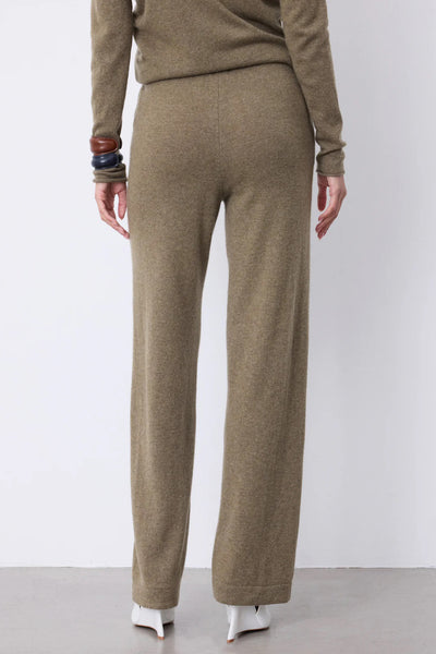 NOTSHY TROUSER CASHMERE CENTRAL SEAM MOCK FLY 4702504C ELIANA DARK TAUPE