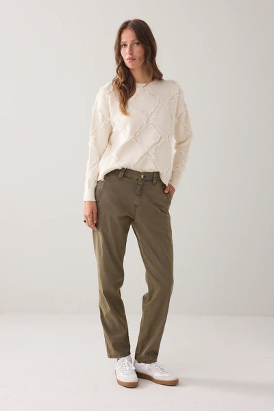 SUMMUM TROUSERS SLIM FIT TAPERED SOFT GABERDINE STRETCH WITH POPPERS 4s2879-655