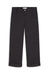 SUMMUM TROUSER CHINO WITH TURN UPS ELASTICATED WAIST BACK 4s2930-12402