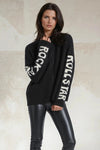 RELIGION CARDIGAN ZIP UP SOFT HIGH NECK ROCK N ROLL STAR SLEEVES 75HPBC17-002 PHOEBE