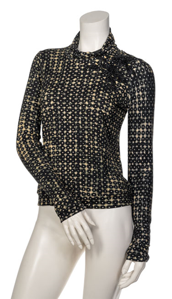 BEATE HEYMANN TOP JERSEY CIRCLE PRINT WITH SEQUIN APPLIQUE 429-9
