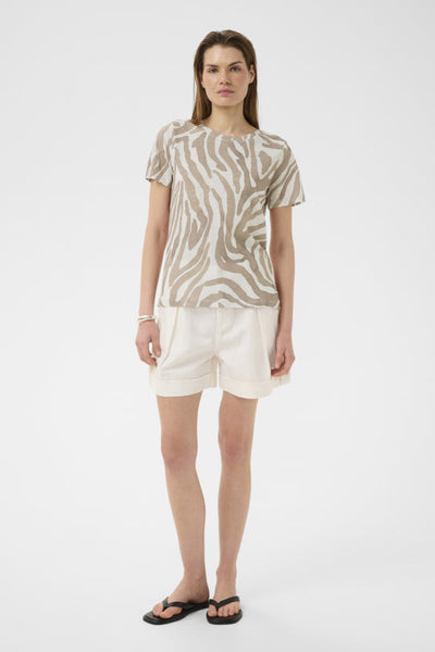 INWEAR T-SHIRT Natural ZABRA PRINT 30108258/90007504 ALMA