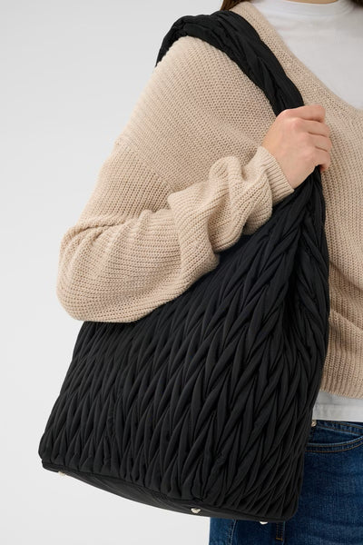 INWEAR BAG STRETCH TEXTURED SHOPPER WITH GUSSET & FEET 30112469/194008 SAMI