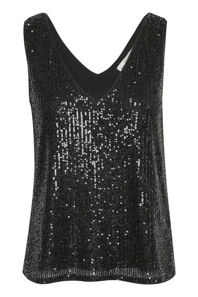 INWEAR VEST FULLY LINED FULL SEQUIN V NECK 30109890 BARBARA