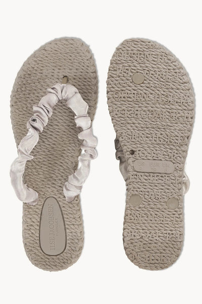 ILSE JACOBSEN SANDAL CRUNCHED SATIN UPPER TEXTURED RUBBER SOLE CHEERFUL 06 149 ATMOSPHERE