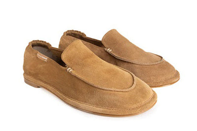 PATRIZIA BONFANTI SHOE SUEDE LOAFER WITH HORSESHOE HEEL 64035999 COLLEGE SUEDE