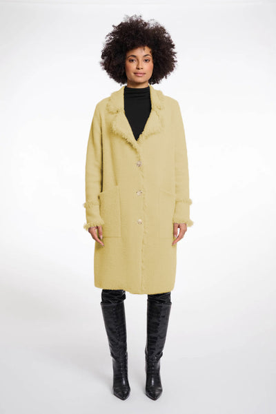 RINO&PELLE COAT SOFT EYELASH FRAY TRIM 5002612 CATENA