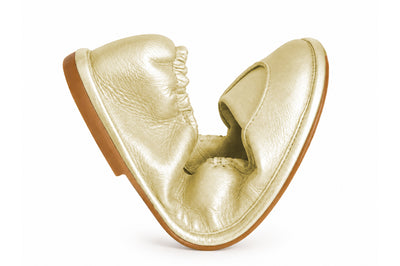 PATRIZIA BONFANTI SHOE METALLIC LEATHER LOAFER WITH HORSESHOE HEEL 64035999 COLLEGE SILK
