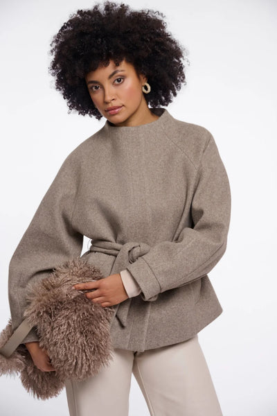 RINO & PELLE JACKET BELTED MUTTON SLEEVE 7002611 CATENA