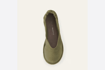 PATRIZIA BONFANTI SHOE SUEDE BALLET PUMP WITH HORSESHOE HEEL 64035999 DANZA