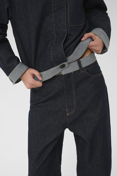 INWEAR JEAN DENIM CONTRAST TRIM WAISTBAND SUBTLE BARREL LEG 30112317/303349 DEIRDRA