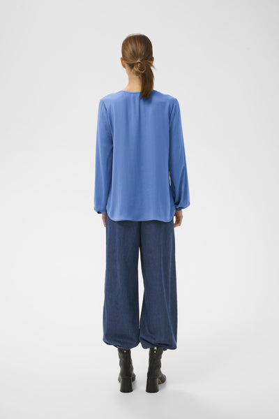 INWEAR TOP SILKY SUBTLE CROSS OVER V NECK ELASTICATED CUFF 30105766/183928 RINDA