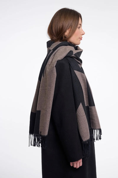 RINO & PELLE SCARF WOVEN GEO TASSLED 57002611 ESEN