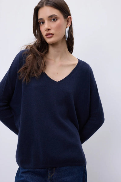 NOTSHY SWEATER CASHMERE V NECK RIB SLEEVE WF3B000 FAUSTINE