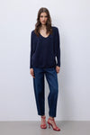 NOTSHY SWEATER CASHMERE V NECK RIB SLEEVE WF3B000 FAUSTINE