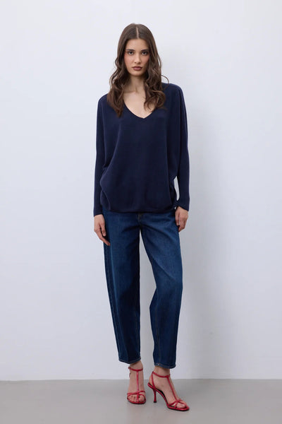 NOTSHY SWEATER CASHMERE V NECK RIB SLEEVE WF3B000 FAUSTINE