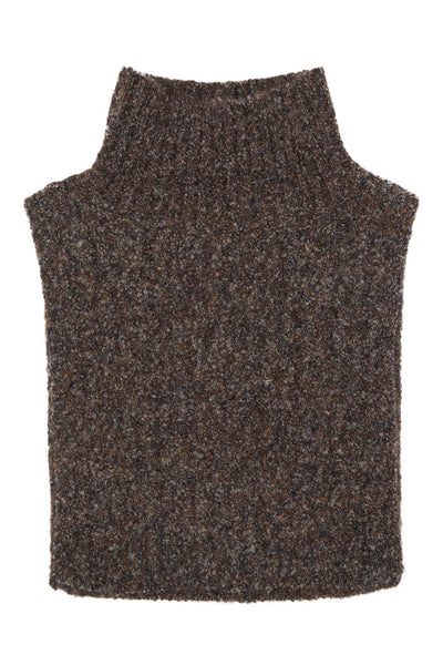 INWEAR BIB/VEST MELANGE HIGH NECK OPEN SIDES HI LO HEM 30111052 GRAIA