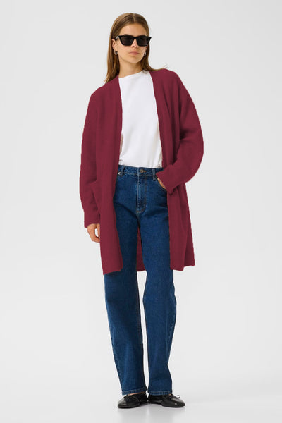 INWEAR CARDIGAN LONG GLOSSY KNIT FRONT PATCH POCKETS 30111023/191724 GUNIL