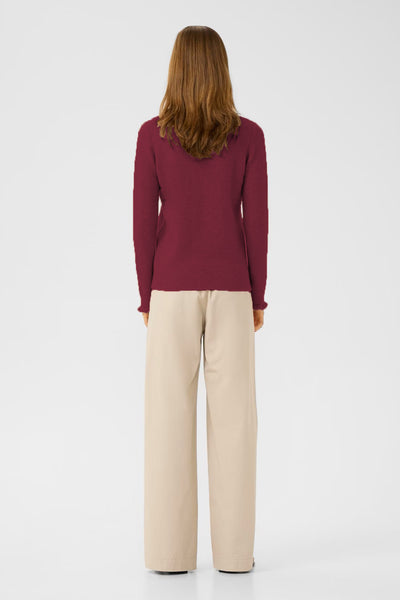 INWEAR SWEATER GLOSSY KNIT HIGH RUFFLE NECK & CUFF 30111021/191724 GUNIL