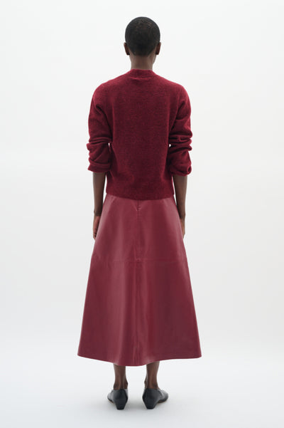 INWEAR SWEATER GLOSSY KNIT RIB V NECK RIB WIDE CUFF 30111022/191724 GUNIL