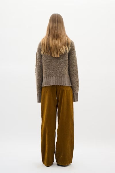 INWEAR SWEATER CHUNKY BOUCLE RIB ROLL NECK CUFF AND HEM 30110937 GUO