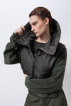 LOTUS EATERS GILET PADDED WITH HOOD 33/LAGOON