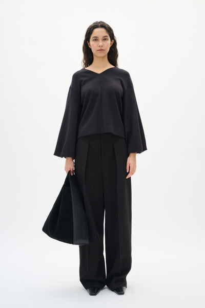 INWEAR TOP TENCEL V FRONT AND BACK 3/4 PUFF SLEEVE 30112307/194008 KINCENT