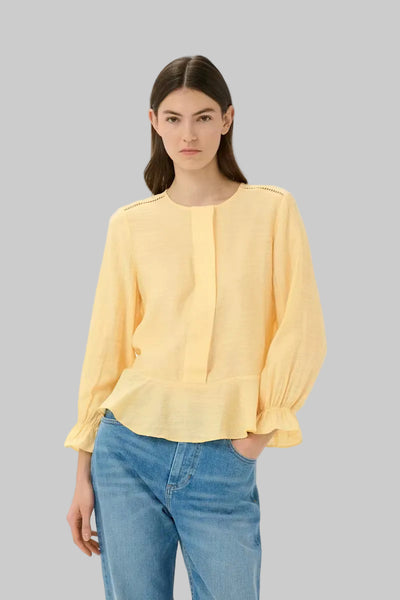INWEAR TOP SHOULDER DETAIL RUFFLE CUFFS BUTTON PLAKET 30112586/130916 LINNIS