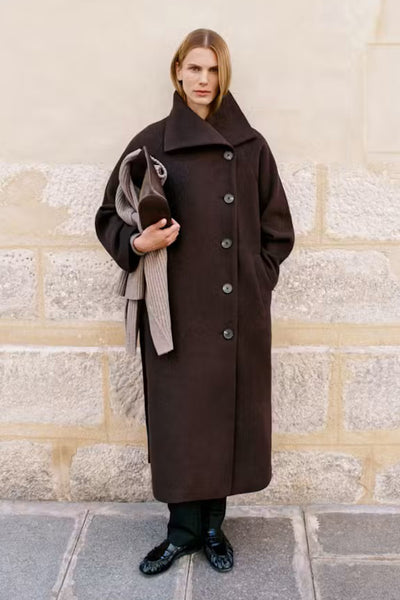 INWEAR LONG COAT WOOL MIX TIE BELT 30112646/191109 ZORAH
