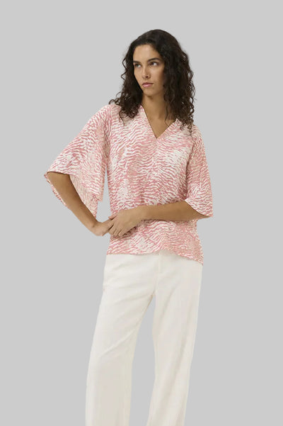 INWEAR TOP KIMONO SLEEVE WAVY PRINT 30112349/900006529 LYONI