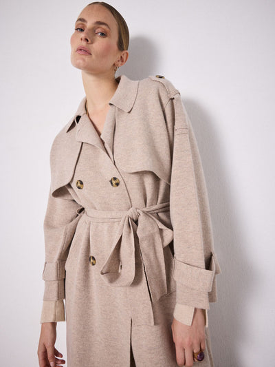 NOT SHY COAT WOOL & CASHMERE TRENCH 4503062 TALIA