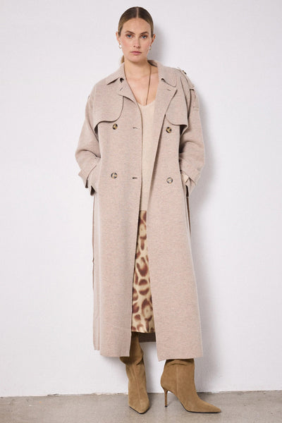 NOT SHY COAT WOOL & CASHMERE TRENCH 4503062 TALIA