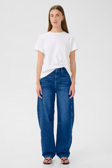 INWEAR JEANS SLIM BARREL LEG STITCH DETAIL ON SIDES NEAR KNEE 30110841 NAAVAL