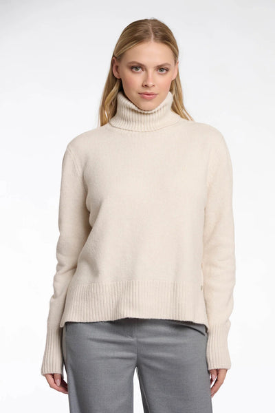 RINO & PELLE SWEATER RIB ROLL NECK RiBBED HEM & CUFFS SIDE SLITS 5002511 NANKE