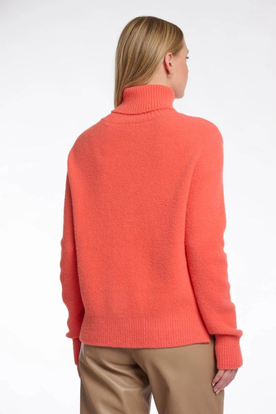 RINO & PELLE SWEATER SUPER SOFT ROLL NECK RIB HEM & CUFFS SIDE SLITS 5002513 N00R