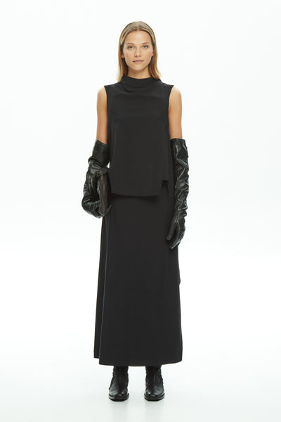 MALLONI MLO SKIRT DOUBLE LAYERED CUT OUT DETAIL ON SIDE P25I80360-0141PI PINNOCCHIO