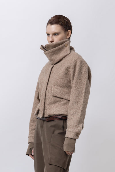 LOTUS EATERS JACKET WOOL MIX FLAP POCKETS 35/MERISIAN
