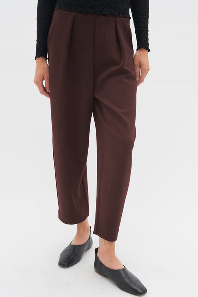 INWEAR TROUSER TENCEL PLEAT BARREL LEG 30110151/191109 PANNIE