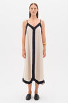 INWEAR DRESS LINEN HANKY HEM  CONTRAST STRAP AND TRIM 30110339 RIGATTA STRAP
