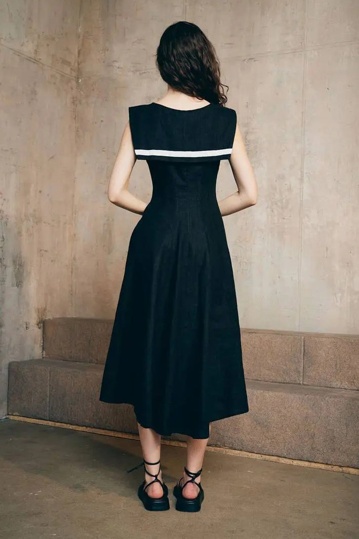 PATRIZIA PEPE アシメトリーキャミソールシルクドレス 42 ブラック PATRIZIA PEPE アシメトリーキャミソールシルクドレス 42 ブラック