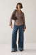 SUMMUM SHIRT STRIPE PLEATS ASYMETRIC BUTTON CLOSURE 2s3532-1249