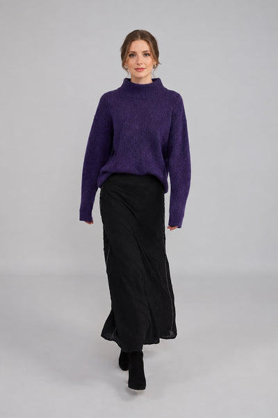 BEATE HEYMANN SWEATER SOFT RIB WOOL MIX OVERSIZE 4064-30