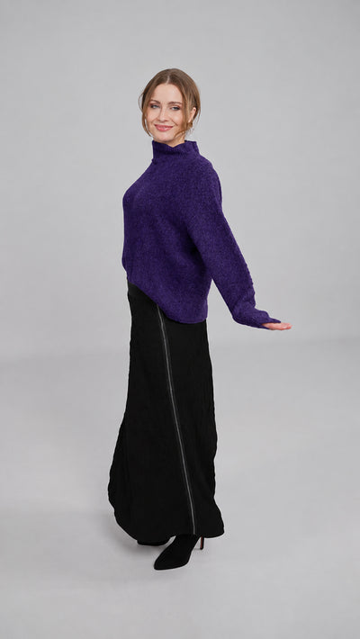 BEATE HEYMANN SWEATER SOFT RIB WOOL MIX OVERSIZE 4064-30