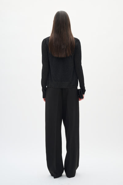 INWEAR CARDIGAN ROBE COLLAR FINE LUREX WITH BELT GOLD 30110084/194008 THANI