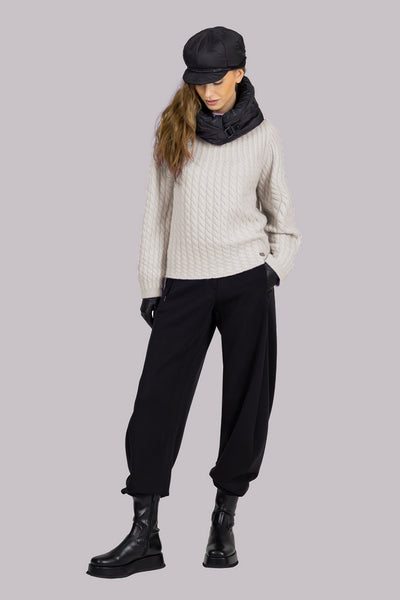 BEATE HEYMANN SWEATER SOFT CABLE KNIT HIGH NECK 2061-57